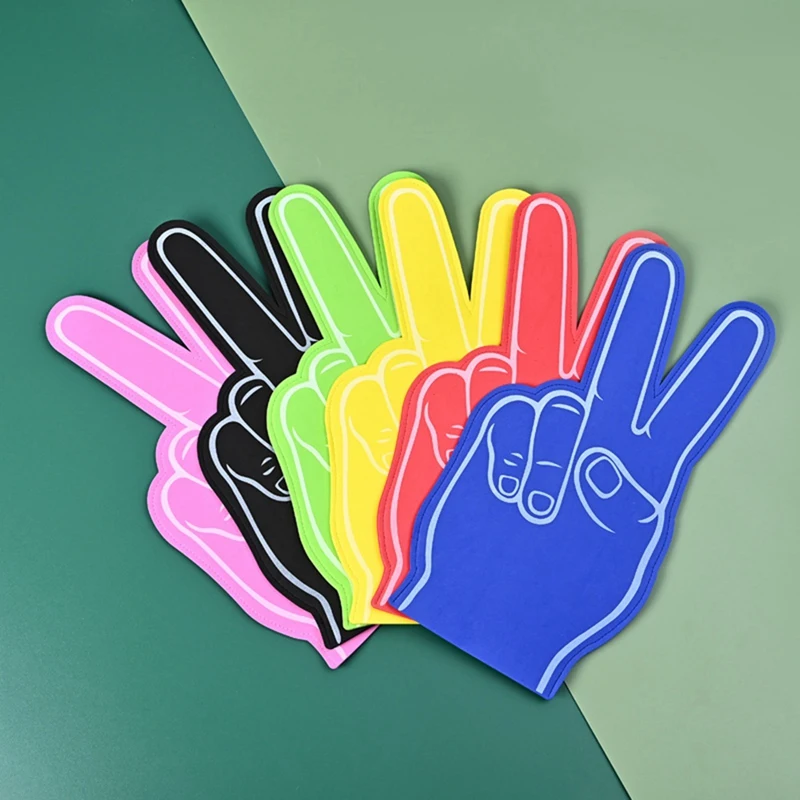 6PCS Hand Finger Gloves For Energetic Sports Cheer, Fan Props For European Cup Enthusiasts