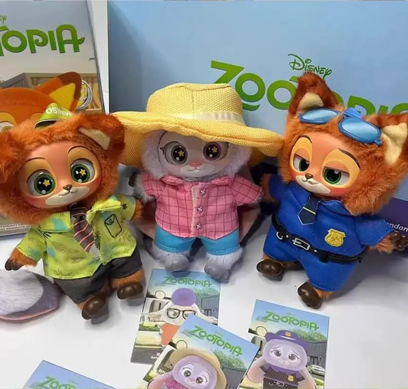 กล่องสุ่มซีรีส์ซูโทเปียใหม่ ปี 2025 ตุ๊กตาไวนิลจูดี้ นิค ตัวการ์ตูนจี้ห้อย ของเล่นสุดฮิต กล่องของขวัญคริสต์มาส