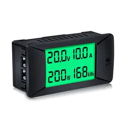 PZEM-025 100A Volt Amp Solar Power Meter Kwh Multi Wattmeter DC Panel LCD Voltmeter Ammeter Digital Watt Energy Meter