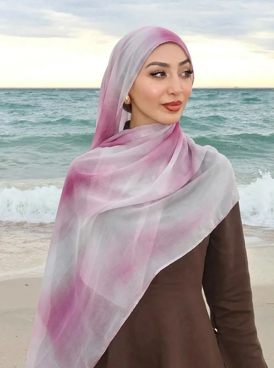 プリントコットンヒジャブ 新しいプリントコットンヒジャブスカ - Summer Clothing Hijab のレビューと価格