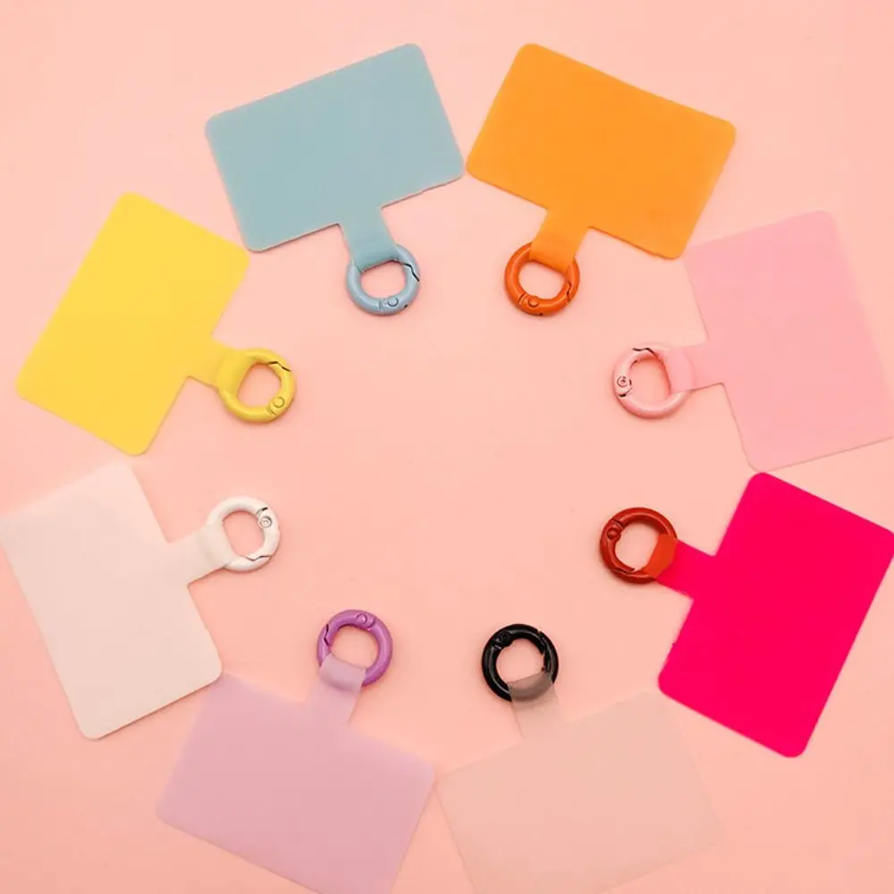 Anti-lost Phone Lanyard Gasket Attachment Metal Backle Mobile Tether Pad Durable Detachable Mobile Phone Patch Hanging Cord