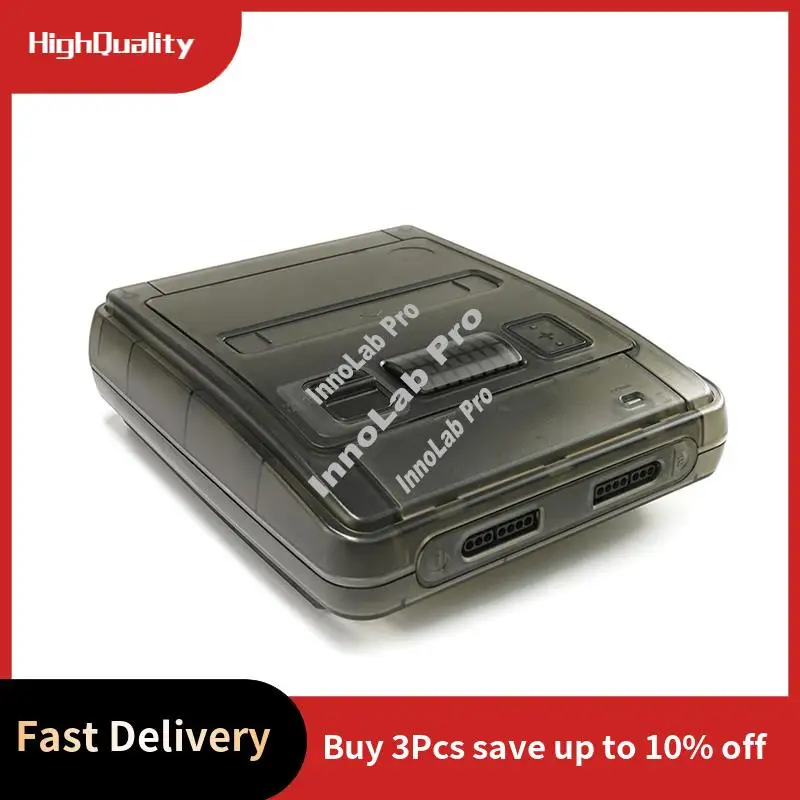 

Сменный чехол для Bitfunx SFC, прозрачная коробка для консоли Super Famicom для игровой консоли Super NES, черный-A12I