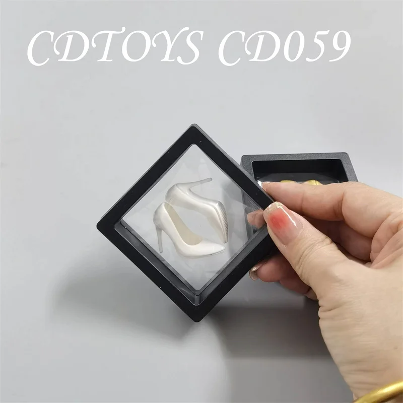 Cdtoys Cd059 1/6 Scale Female Sexy Pointed Tip Sparkling Golden Silver High Heel Shoes Model for 12\'\' Action Figure Body Model