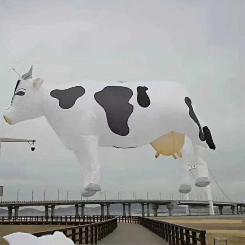 3m vaca pipa pingente fábrica de pipa diversão ao ar livre esportes para adultos pipas e raios e linhas parapente arco-íris brinquedo alto esportes divertidos