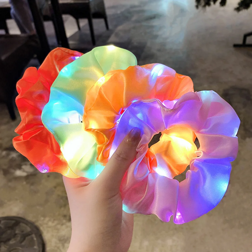 Hair Bands Luminous Scrunchie Headdresses Fine Large Intestine Rope Exquisite Ring