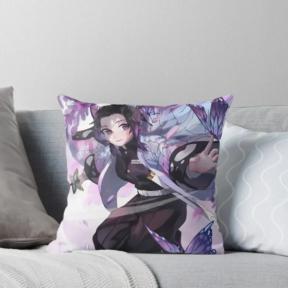 

Shinobu Kocho Throw Throw Pillow luxury decor Pillows Aesthetic Cushions Home Decor Christmas Cushion For Home pillow