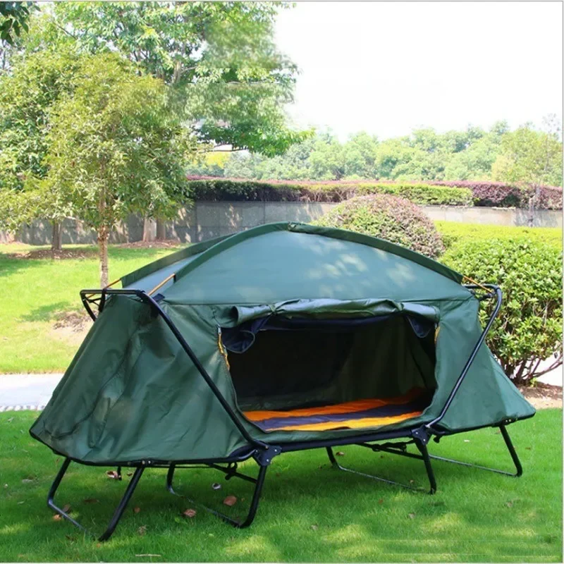 Outdoor camping tent thickened oxford cloth warm off the ground tent single and double fishing off the ground tent