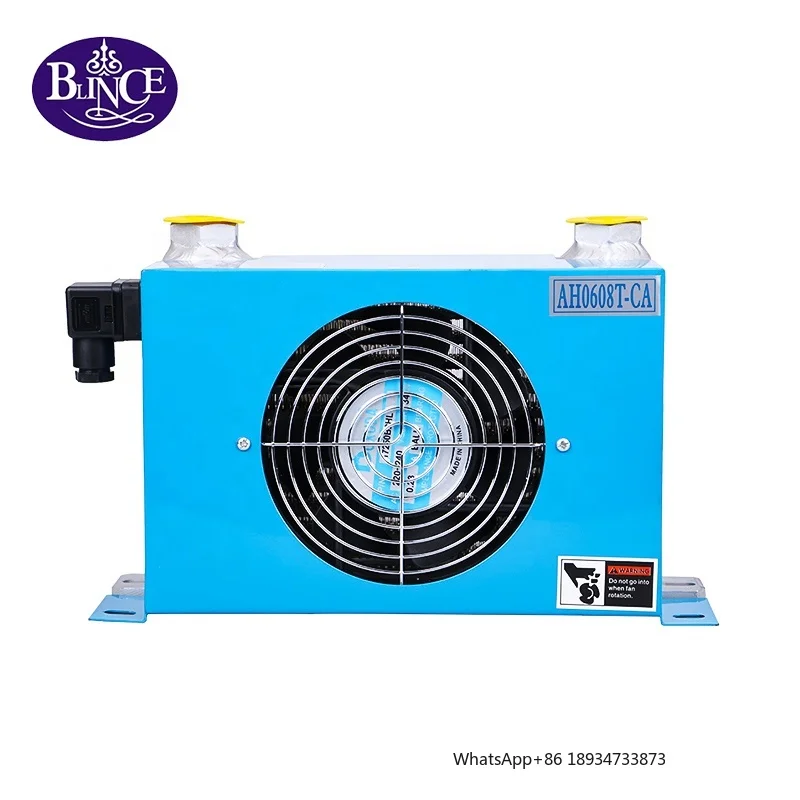 AH0608T Fan Voltage 12V 24V 220V 380V Heat Exchanger Cool Blast  Air Cooling Hydraulic Oil Cooler Radiator