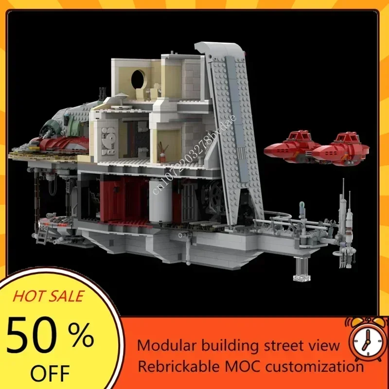 2294PCS MOC Custom Puzzle Trouble in the Clouds MOC-75222 Spaceship Model Collection - adult's Toy Birthday Gift