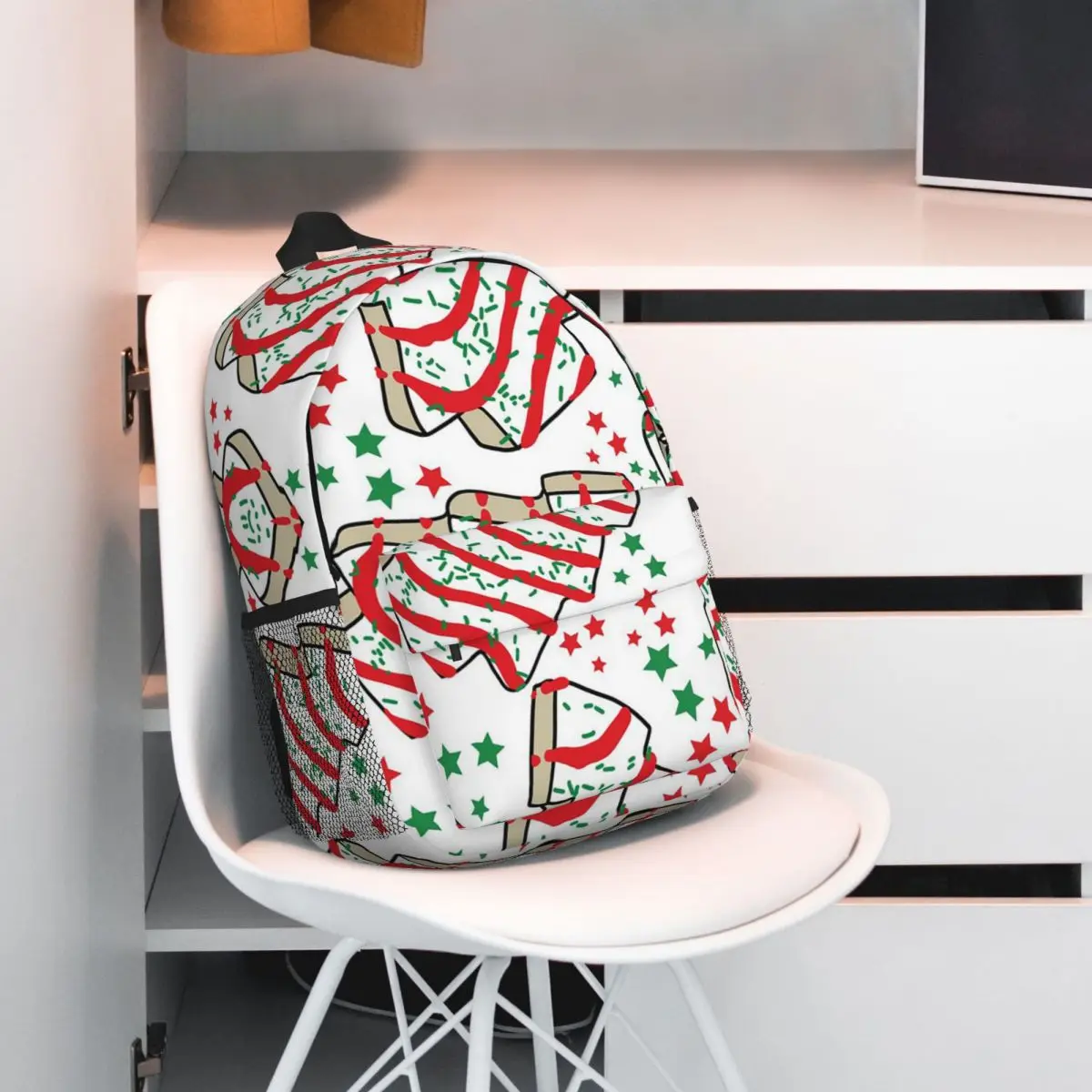 Mochilas escolares de árbol de Navidad para adolescentes, bolsa de hombro de gran capacidad, ideal para estudiantes