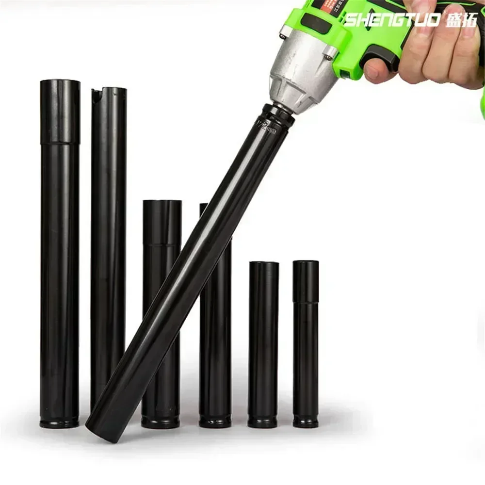 Uitgebreide Elektrische Sleuteldop 1/2 "Drive Adapter Auto Reparatie Rack 150-300mm Zeshoekige Opening Dopsleutel tool