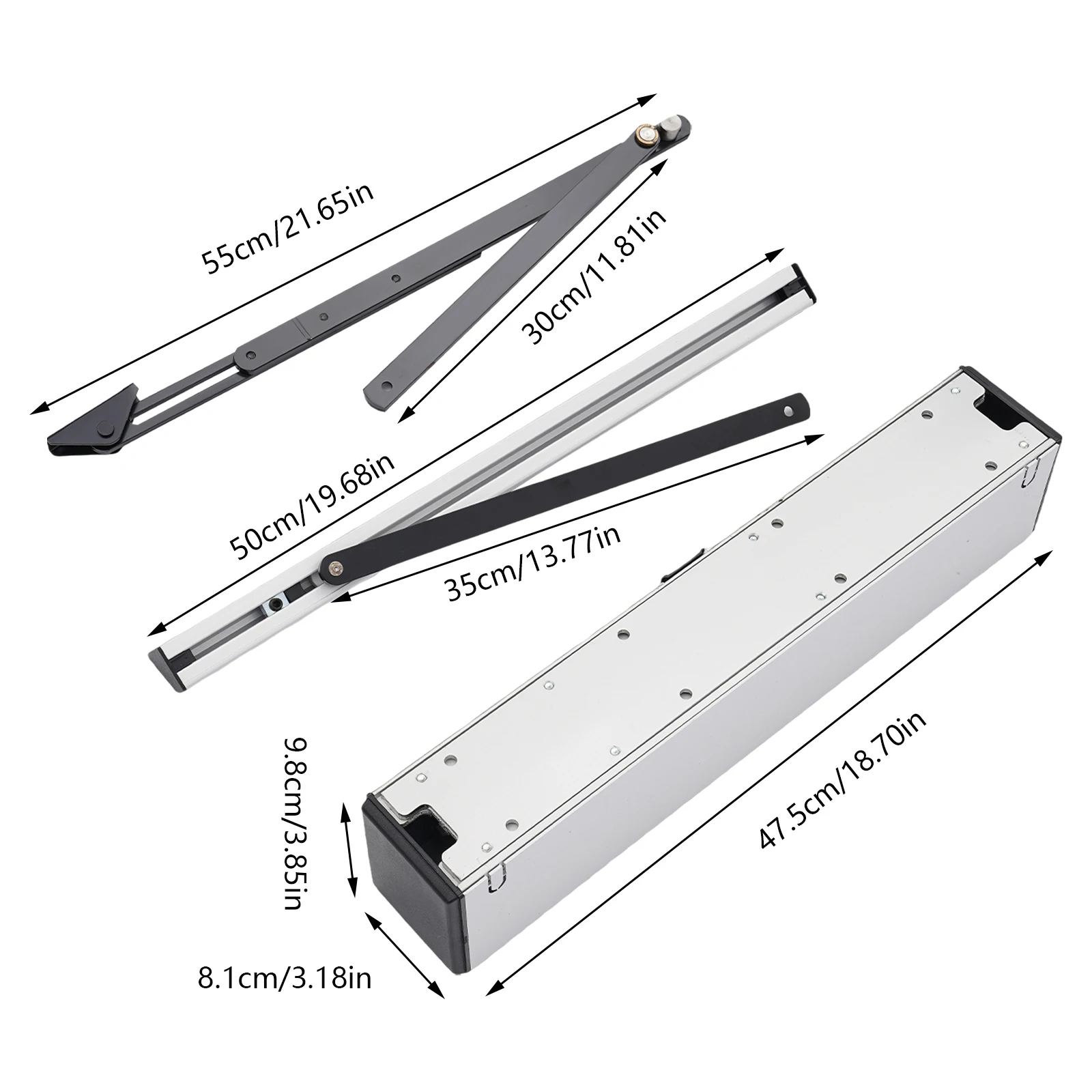 Automatic Swing Door Operator Kit, Compatible with Door Widths Up To 120cm/47.24in, Featuring 0-20s Adjustable Hold-Open Delay – Versatile for Diverse Applications