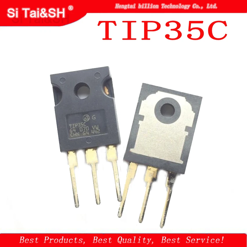 5PCS  TIP35 TIP35C TIP35CW 25A 100V TO-3P TO-247  Power tube NPN channel