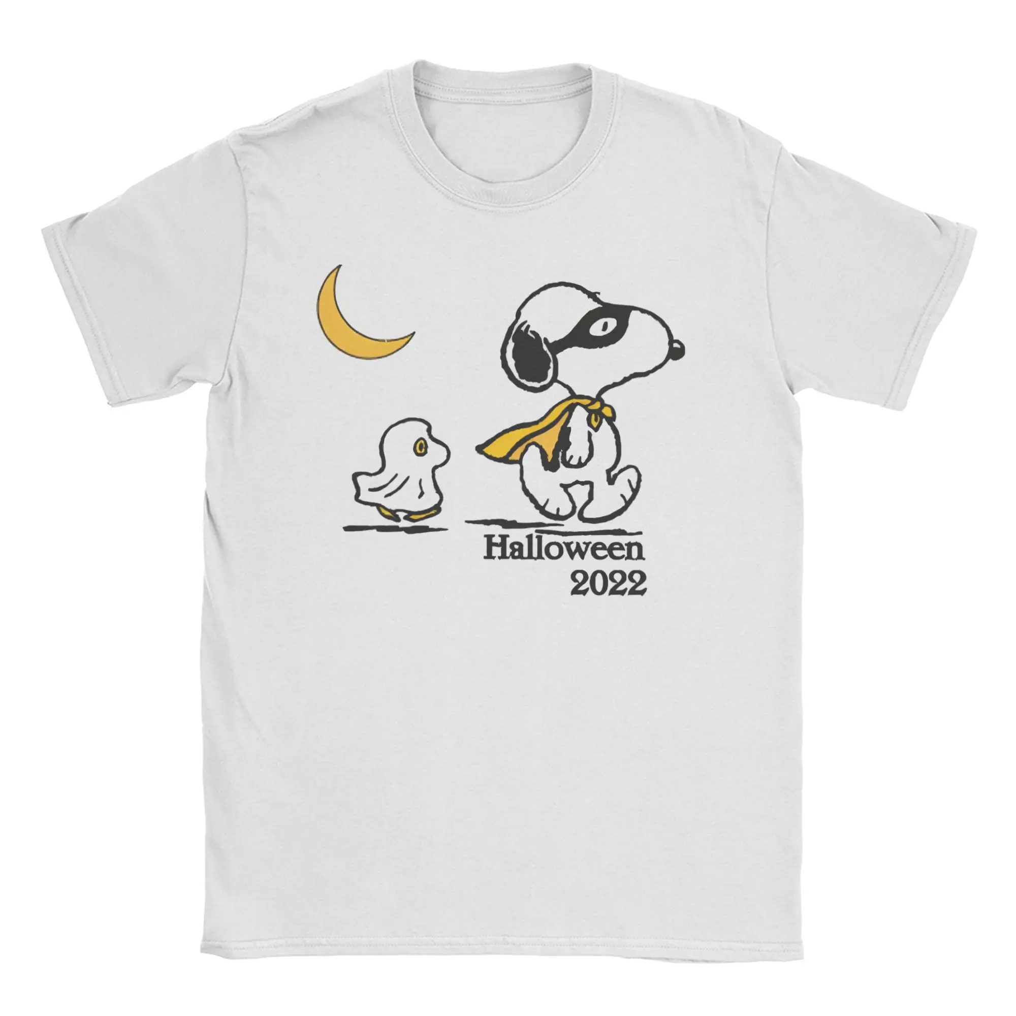 

snoopys halloween pumpkin Merch Men Women T Shirts 100% Cotton Tee Graphic Printing T-shirt Clothes