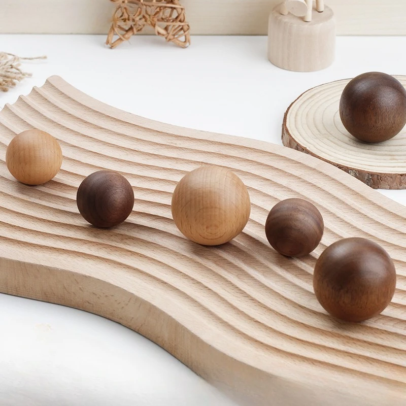 Drawer handle log wardrobe door ball handle simple round single hole small handles