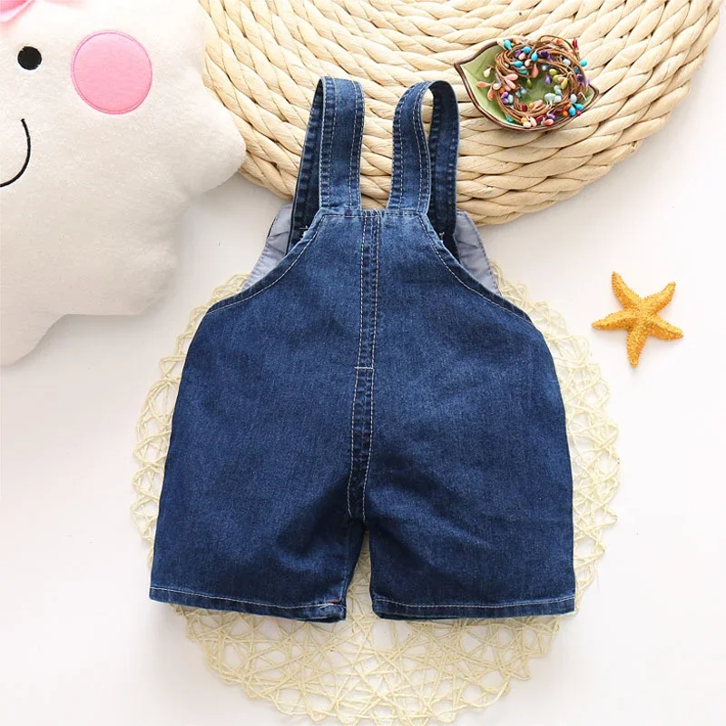 IENENS Kids Baby Boys Clothes Pants Denim Shorts Jeans Overalls Toddler Infant Girls Jumper Playsuit Clothing Short Trousers
