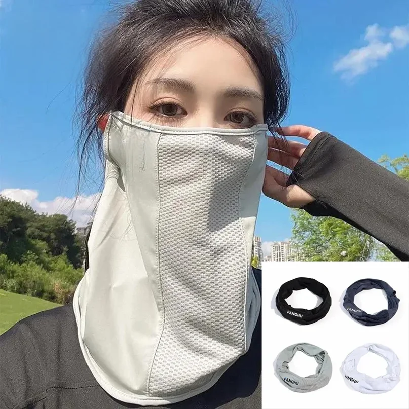 

Cycling Masks Headwear Bandana Head Wrap Face Scarf Mask Neck Balaclava Breathable Light Cool Wind Outdoor Hiking Ice Silk Mask