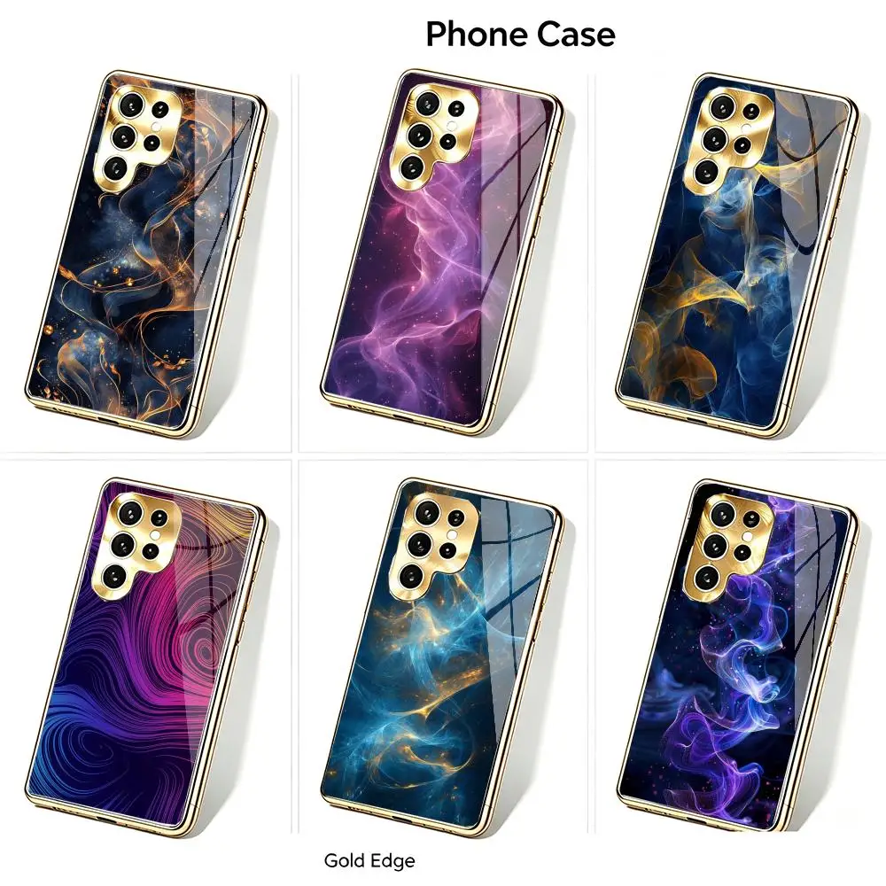 Luxury Gold Fluid Swirl Pattern Phone Case  for Samsung Galaxy S24/ S24 Ultra/ S25FE/S25 /S25 Ultra / S26/S26 Ultra/S26 Plus