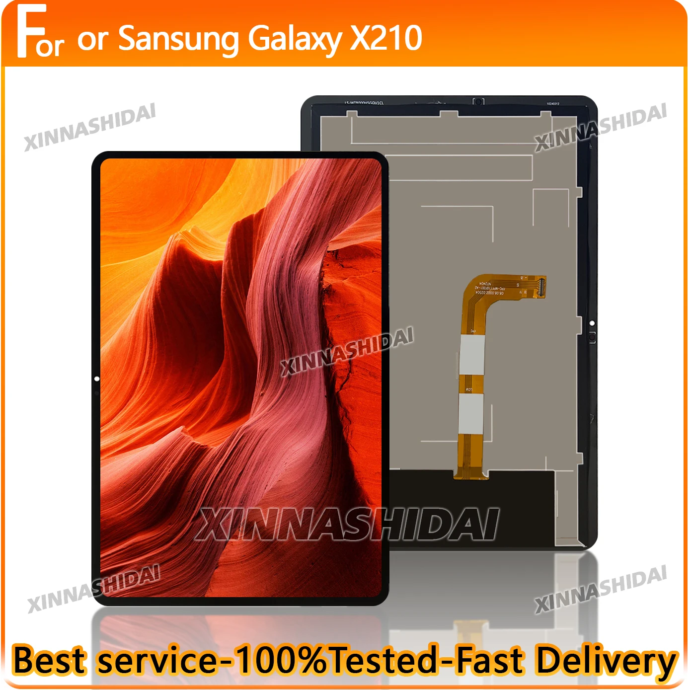 100% Tested for Samsung Galaxy Tab X210 SM-X210 LCD Display Touch Screen Panel Digitizer Assembly Replcement Part
