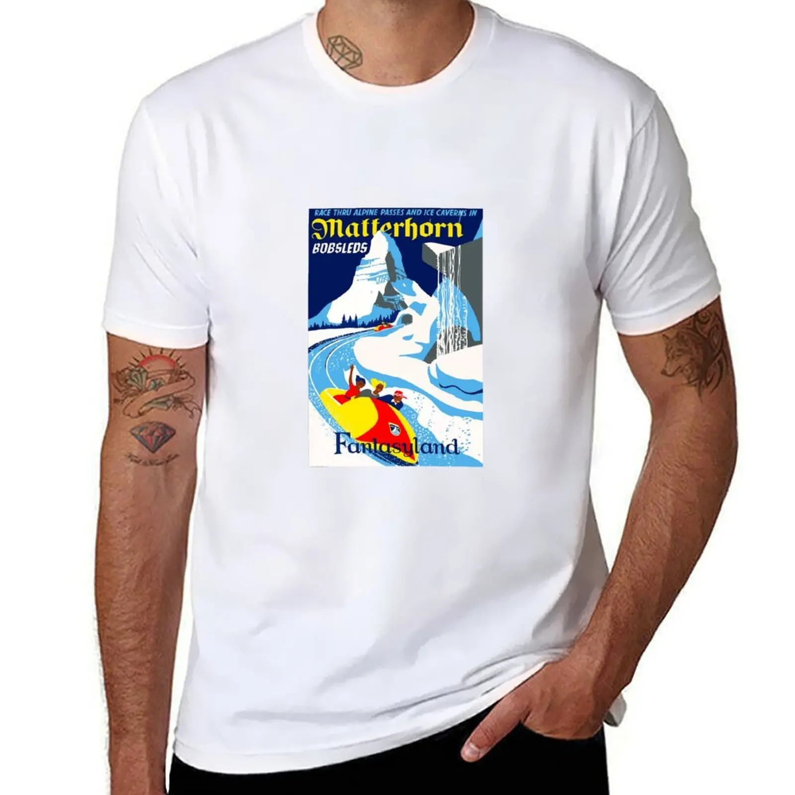 

Matterhorn Bobsleds Attraction Poster T-Shirt cotton t shirt man t shirts for man graphic tees T-Shirt