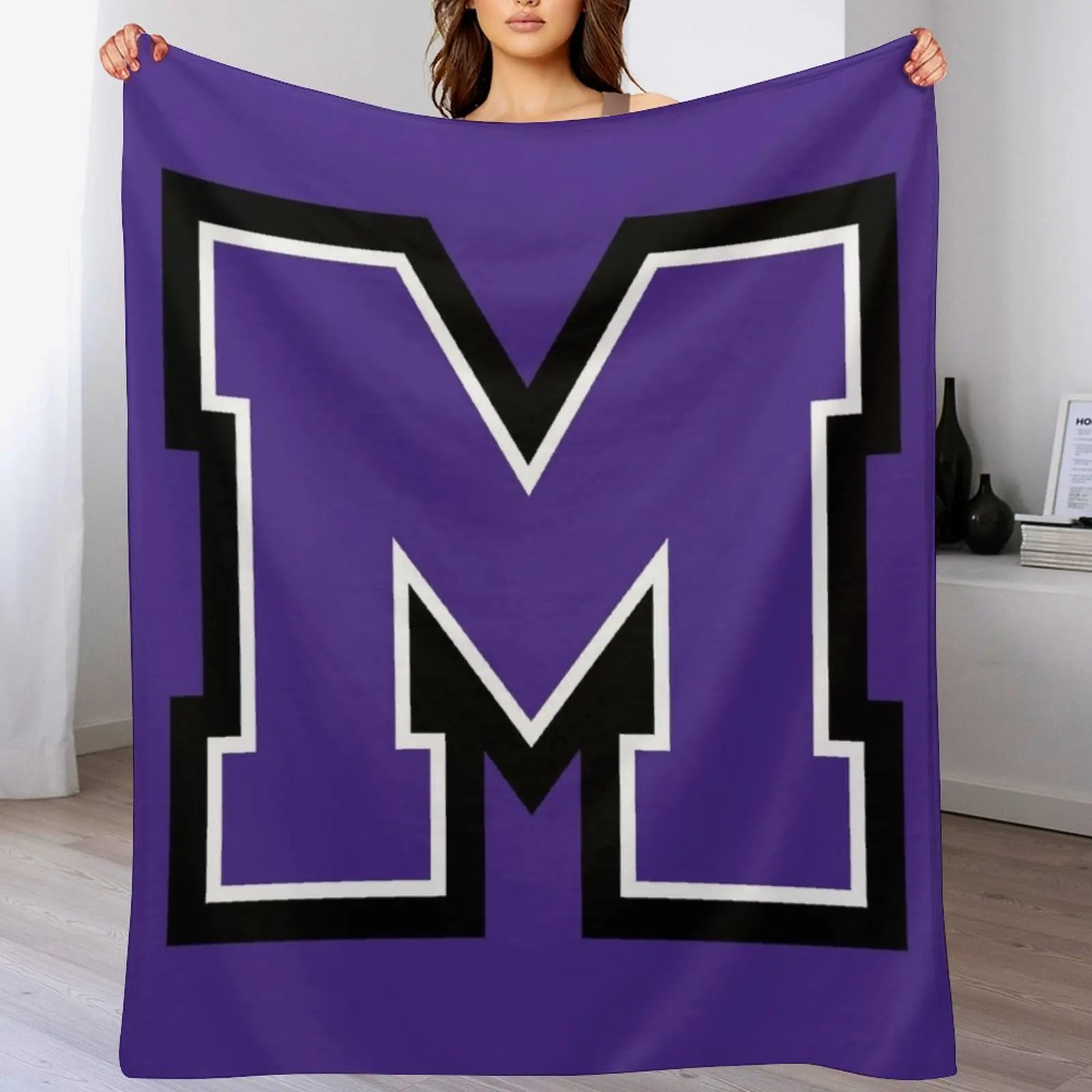 

University of Mount Union raiders Throw Blanket Flannel Fabric Bed covers Weighted warm for winter Blankets