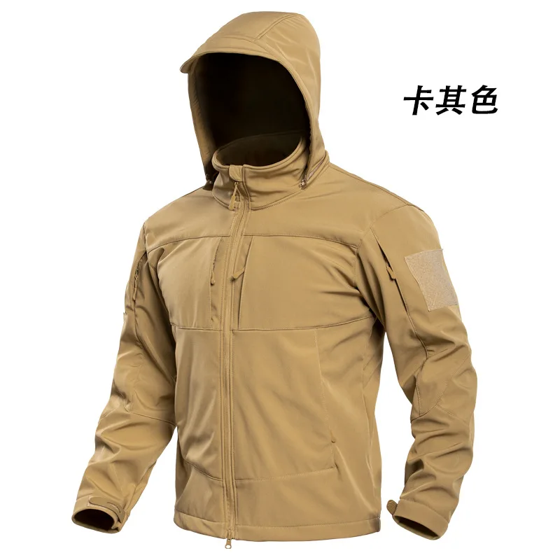 Tactical Tom tactical charge soft shell with thick fleece jacket for autumn and winter, men's outdoor sports windproof and warm