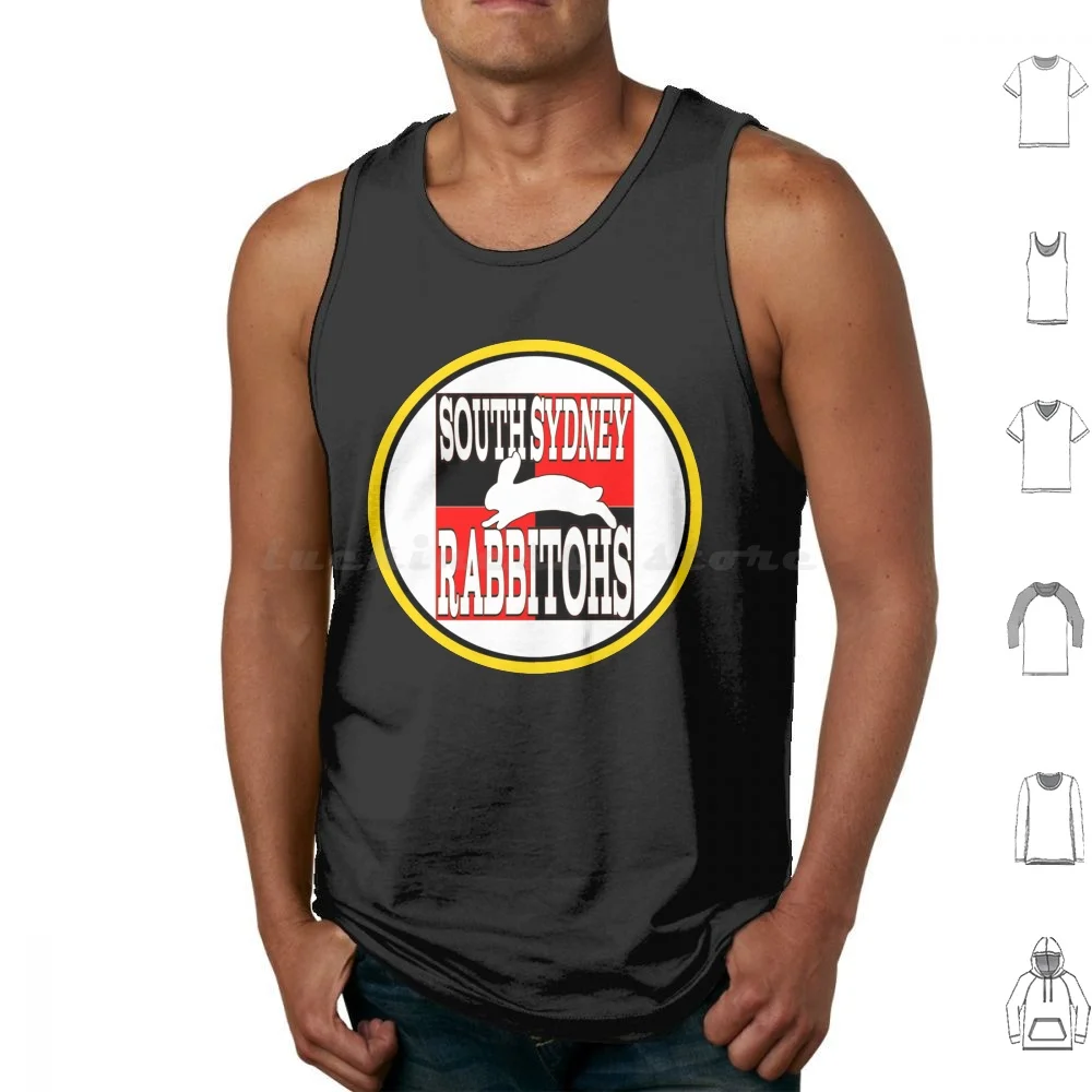 South Sydney Rabbitohs South Sydney Rabbitohs Tank Tops Print Cotton South Sydney Rabbitohs South Sydney Rabbitohs