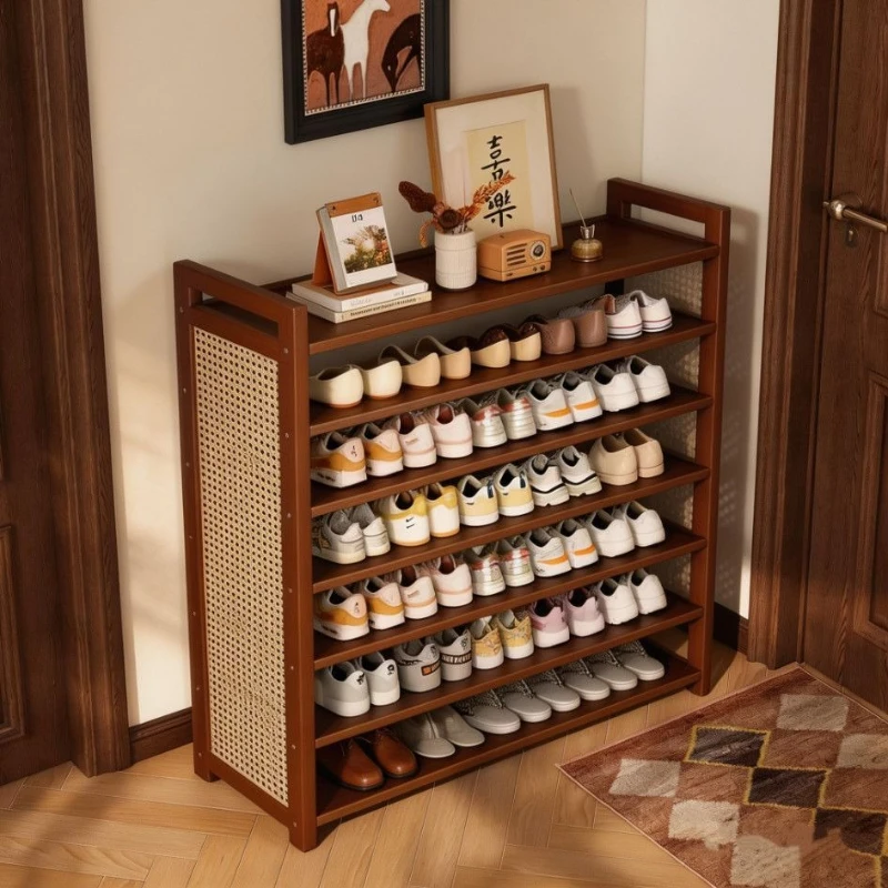 Durable Shoe rack multi-layer simple shoe cabinet floor-to-ceiling large-capacity dust-proof shelf entrance