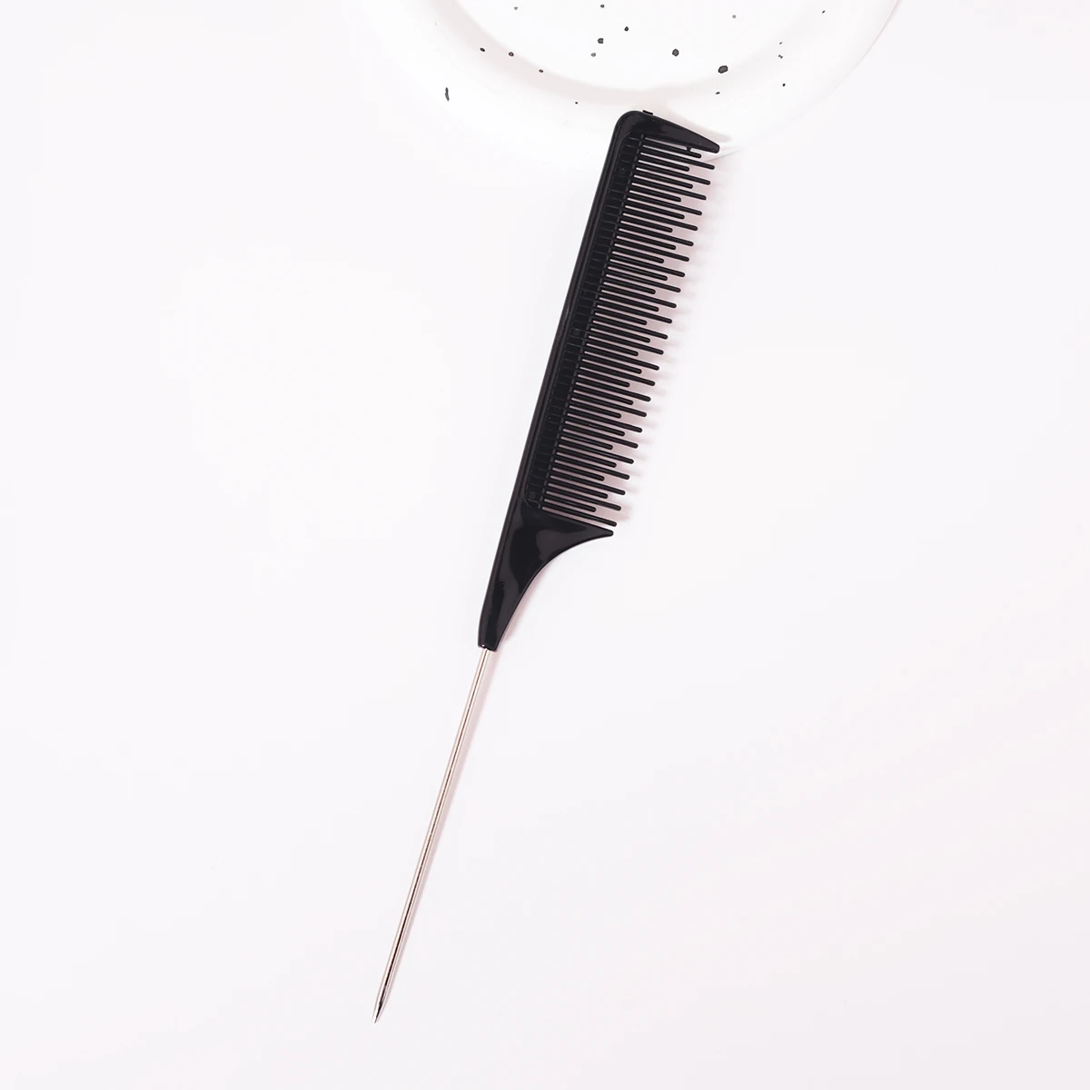 Professional hair comb, stainless steel salon cutting and styling comb, anti-static styling tool, special for real hair wigs