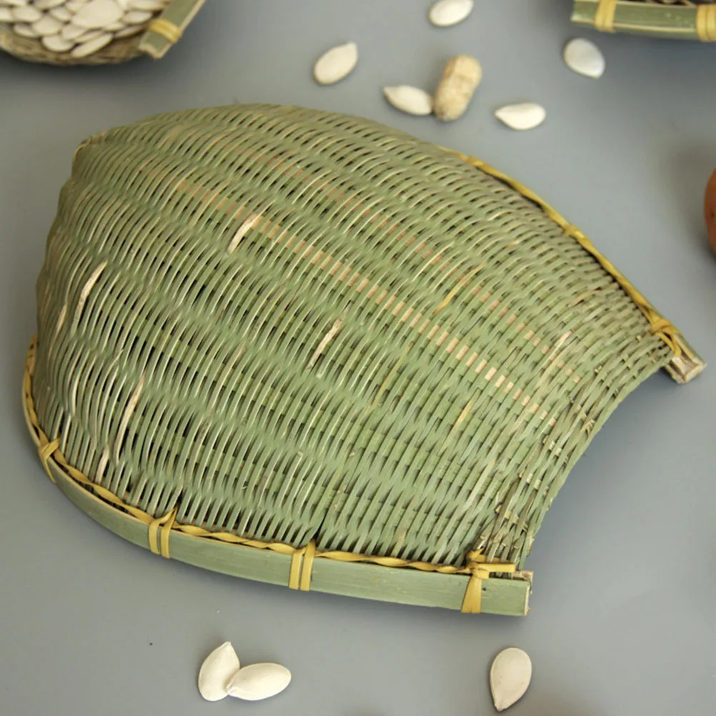 

1Pcs Bamboo Woven Basket Handmade Storage Basket Portable Fruit Vegetable Holder Home Indoor Decor Home Decor Fruit Holder