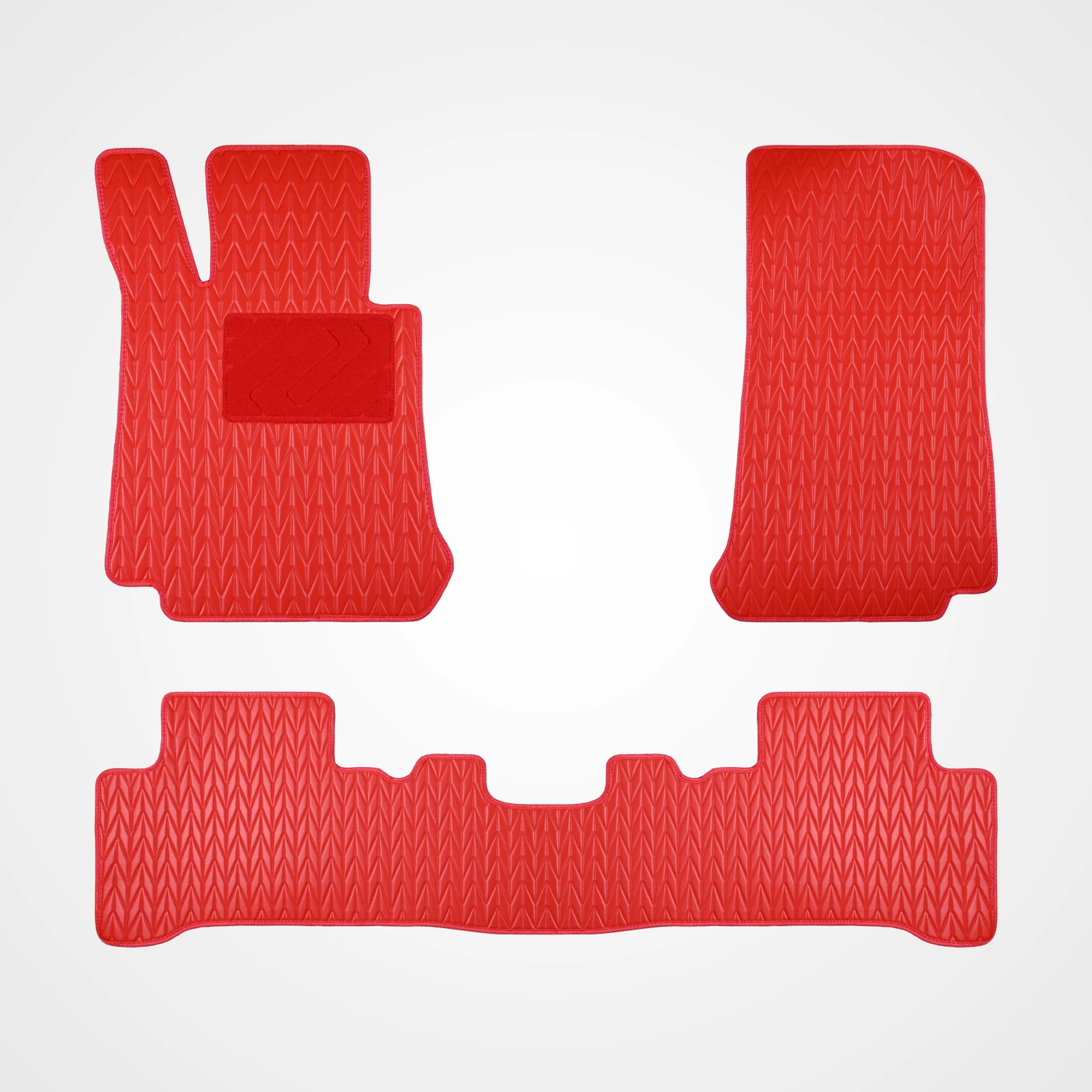 Чехол на автомобильное сиденье Mercedes-Benz GLC 300, красный искусственная кожа