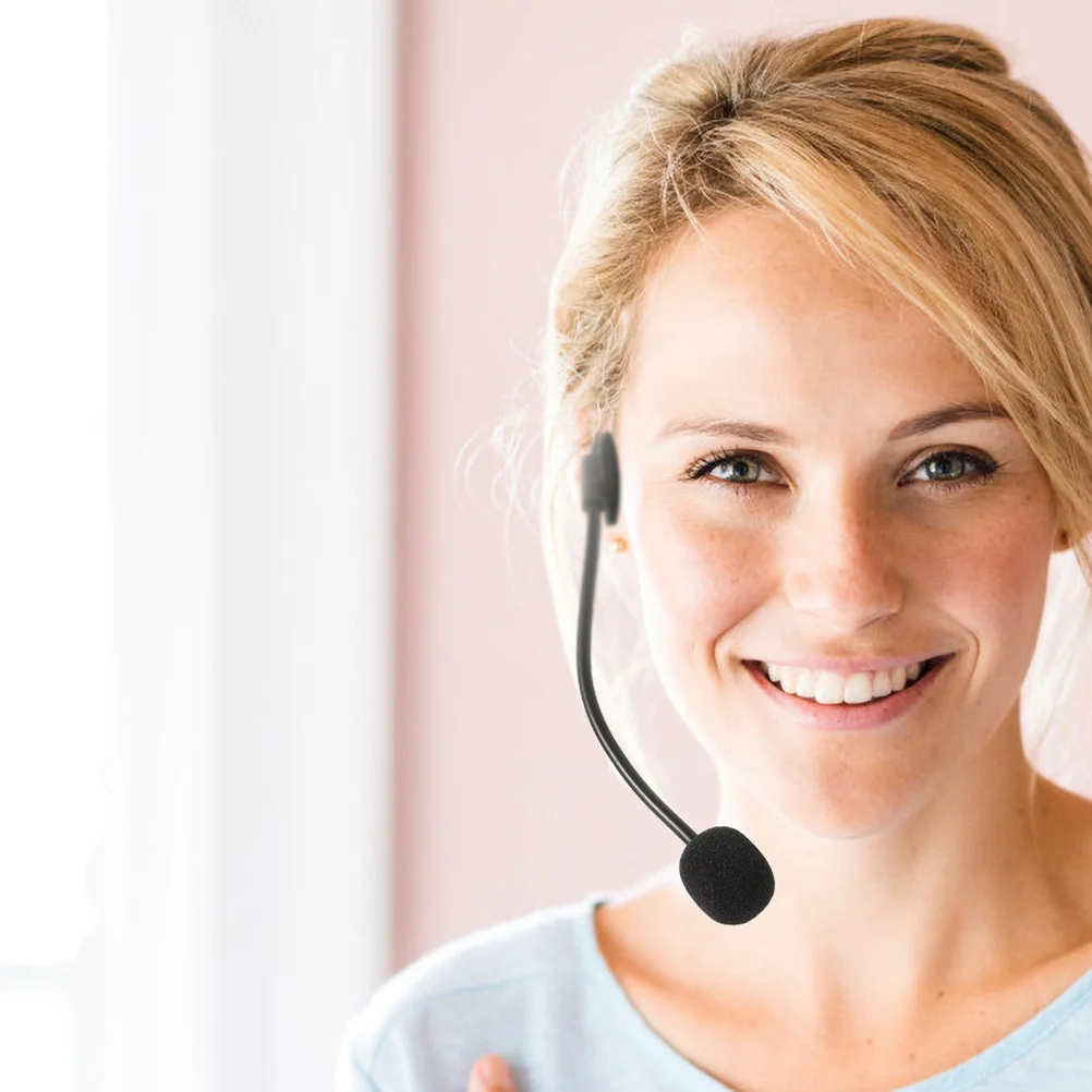 Faux micro d'oreille Rock Star, 5 pièces, casque de Cosplay léger et réaliste pour Costume de chanteur de fête d'halloween, accessoire de Microphone simulé