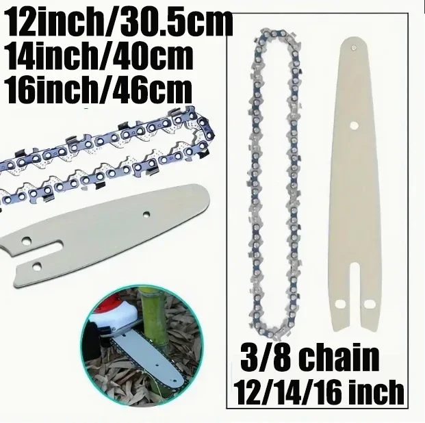 1pc 12/14/16 Inch Metal Chainsaw Chain 45/52/56 Drive Electric Saw Accessory Replacement Chainsaw Saw Chain