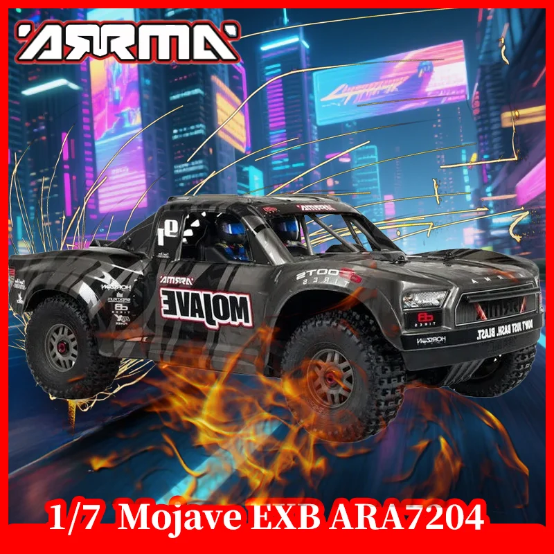 

ARRMA 1/7 RC Car Mojave EXB ARA7204 Upgrade Version 4WD 80KM/H Electric Remote Control Short Truck Model Car with Frame adults