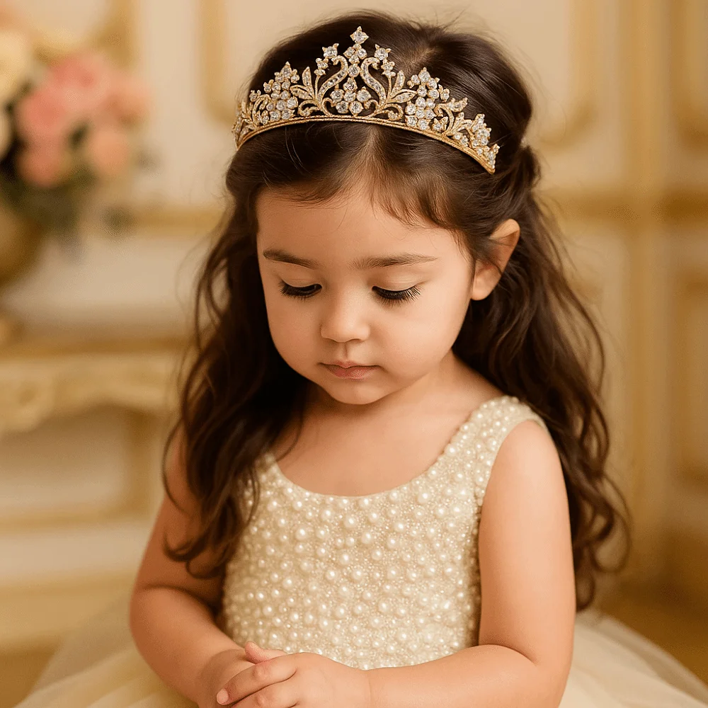 مجوهرات الزفاف تألق حجر الراين الإكليل رائعة أنيقة الزفاف إكسسوارات الشعر سبيكة معدنية فاخرة الأميرة التيجان هدية #5