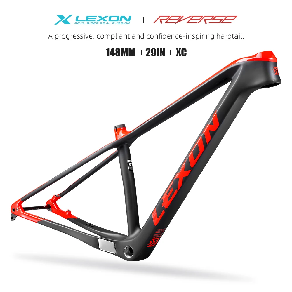 For Racing Bicycle Frame 29 1260g UltraLight Carbon T1000 Boost 148x12mm 15/17/19in Disc Brake Mountain Hardtail Bicycle Frame