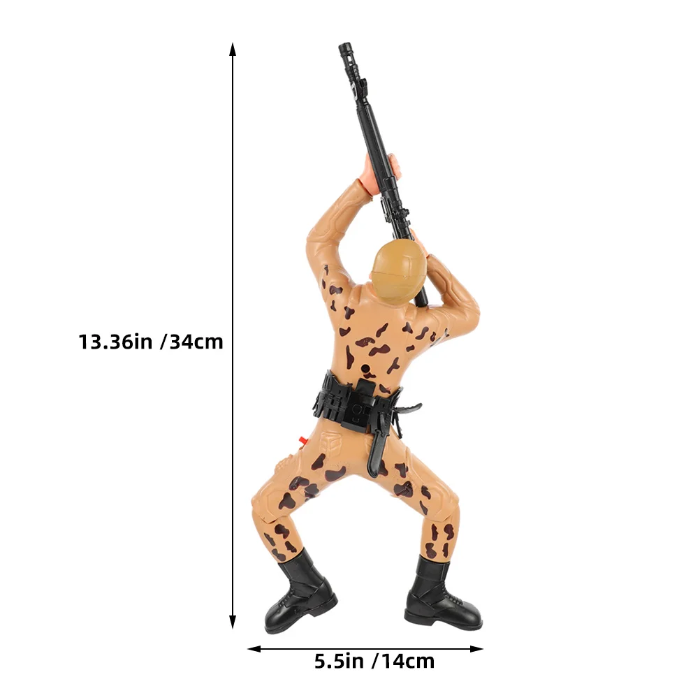 2 pçs rastejando soldado para meninos figuras de ação do exército interativo soldados de plástico playset aprendizagem precoce rastejando brinquedo crianças