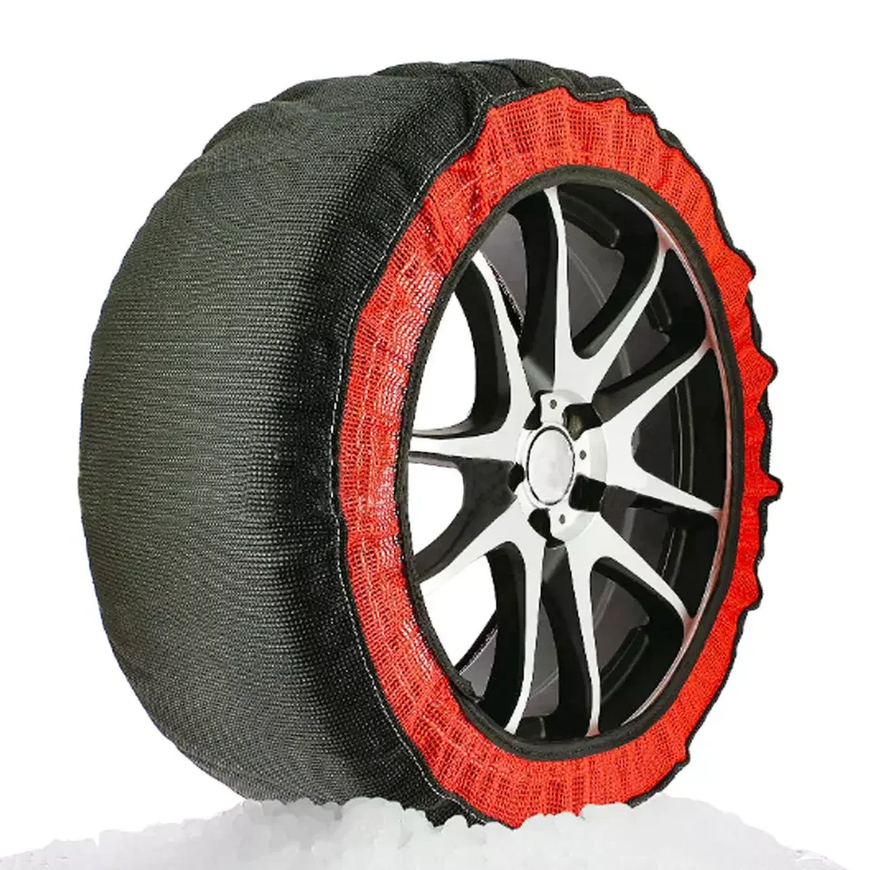 New Atliprime Polyester Material Auto Snow Chains & Socks Model KE Max Speed 50 Traction