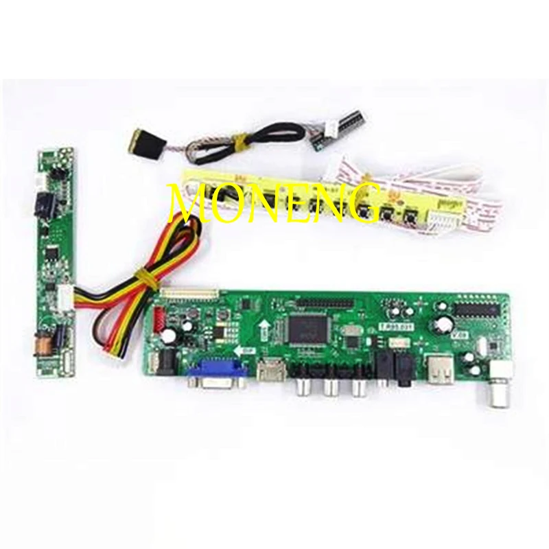 HDMI + 2AV+ VGA LCD Driver Controller Board Kit for Panel CLAA102NA0ACW / HSD100IFW1-A00 /HSD100IFW1-A01 1024*600