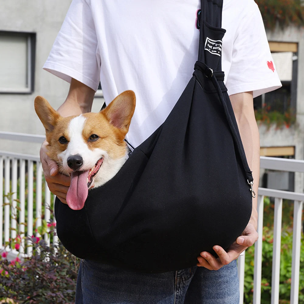 Pet Puppy Carrier Bag Cats Outdoor Travel Dog Subway Bus Shoulder Crossbody Bag Cotton Comfort Single Sling Handbag Tote Pouch