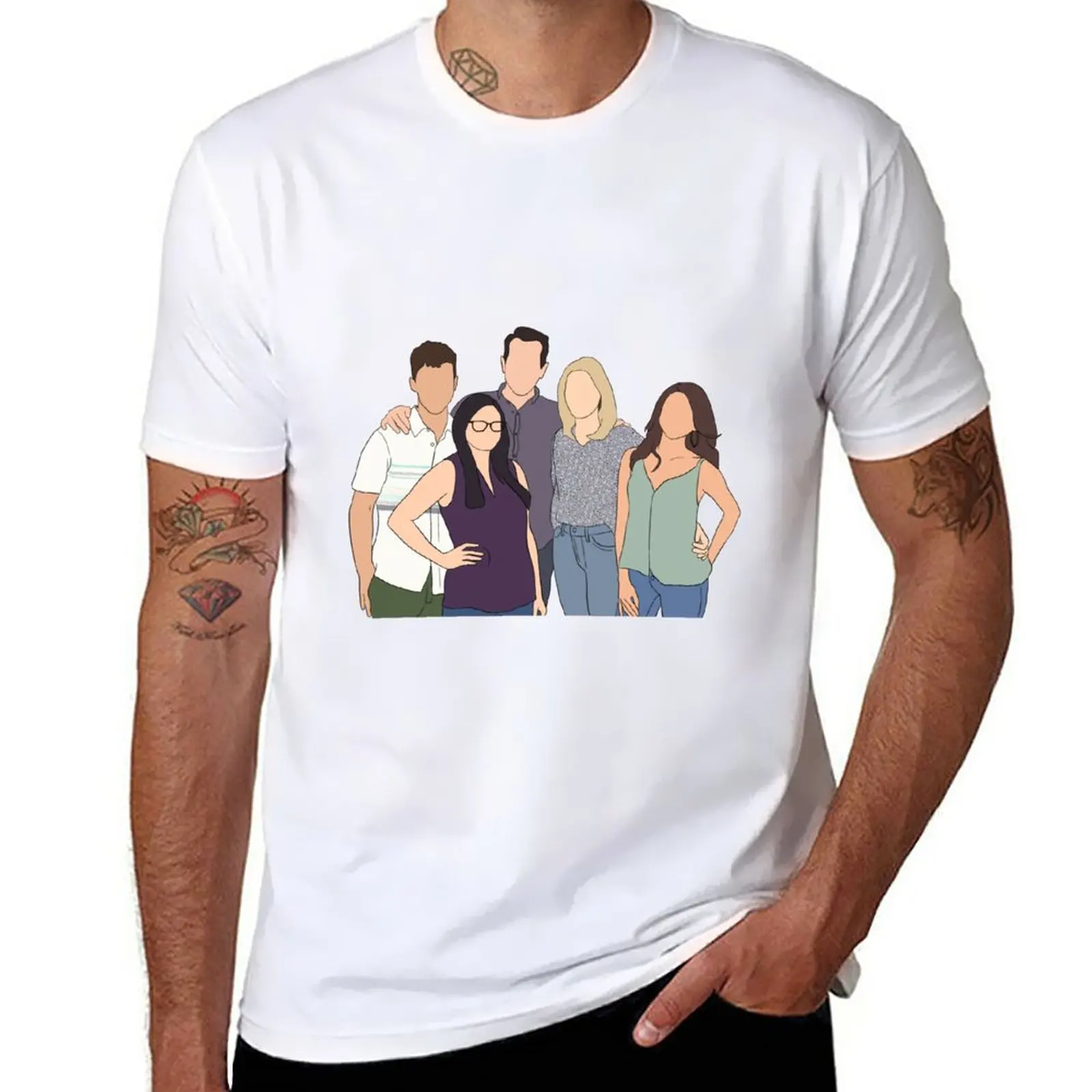 New Modern Family T-Shirt hippie clothes quick drying shirt heavy weight t shirts for men