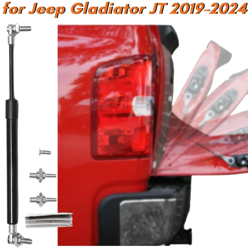 

Кол-во (1) стойка багажника для Jeep Gladiator JT Pickup 2019-2024 подъемник багажника заднего багажника, поддержка газовой пружины, амортизатор