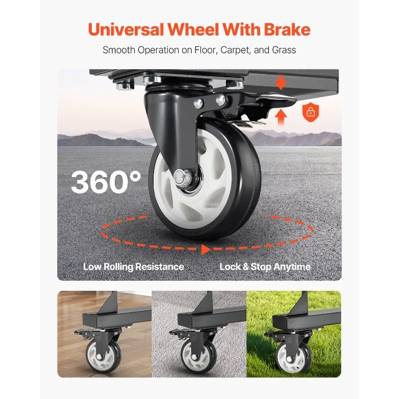 عربة رف الكرسي القابلة للطي لـ 84 كرسيًا/ 12 طاولة + 42 كرسيًا من 800 رطلًا