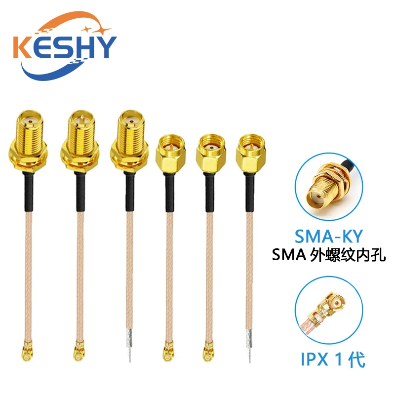 

1PCS IPX UF L to SMA-K SMA-J RG178 SMA male female to IPX RF coaxial cable SMA-J to uFL/u.FL/IPX-1 female adapter