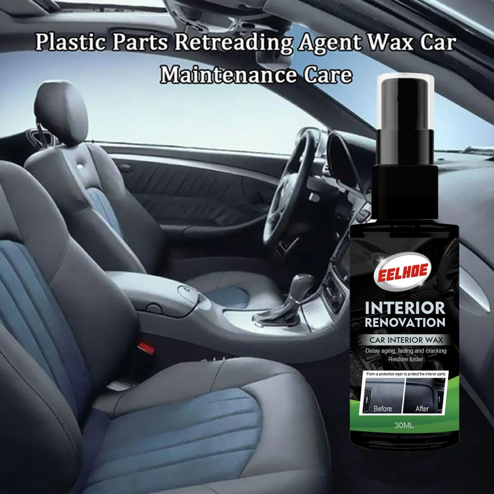 1~10PCS Automotive Interior Maintenance Plastic Parts Retreading Agent Wax Leather Repair Instrument Panel Retreading Agent