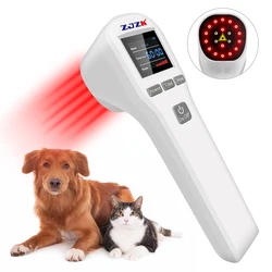 ZJZK 4x808nm +16X650nm LLLT Cold Laser Therapy Device for Arthritis Knee Shoulder Pain Relief Dogs Pets Wounds