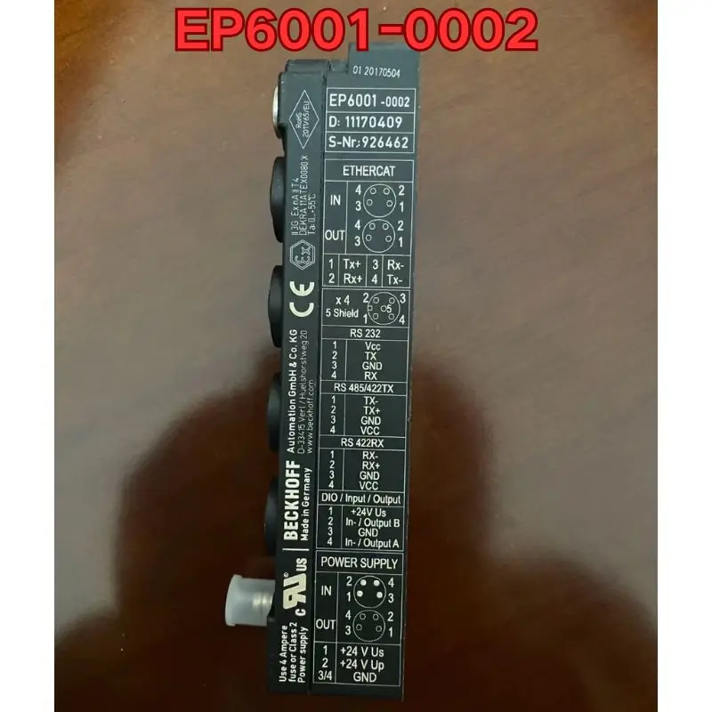 Módulo PLC de segunda mano, prueba de función de EP6001-0002, es normal