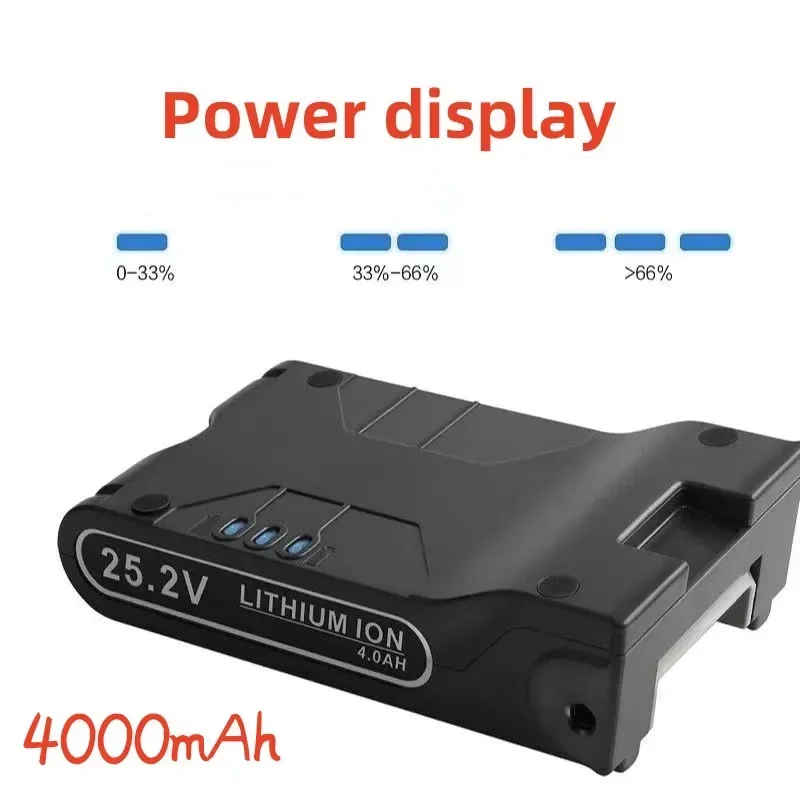 100% Original 25.2V 4000mAh for Shark S1 S2 S3 S4 S6 S7 S9 IC205 200C 200W XBAT200 XBAT200AS Vacuum Cleaner Lithium Battery