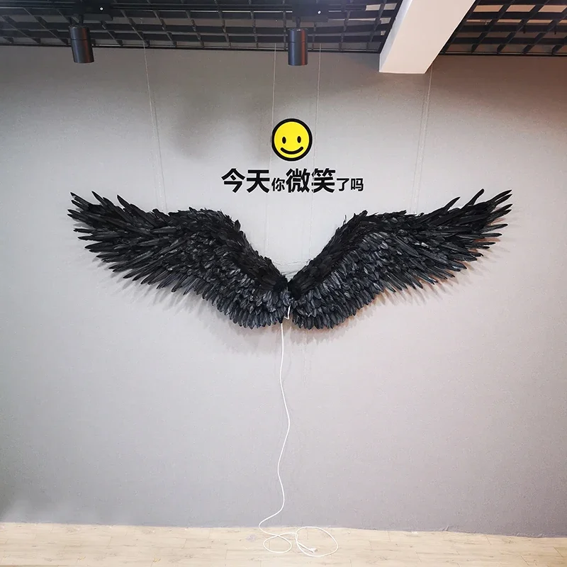 Halloween interior decoration Black Devil Angel wings Fashion Home Background Wedding wall decoration Fairy wings with HOOKS