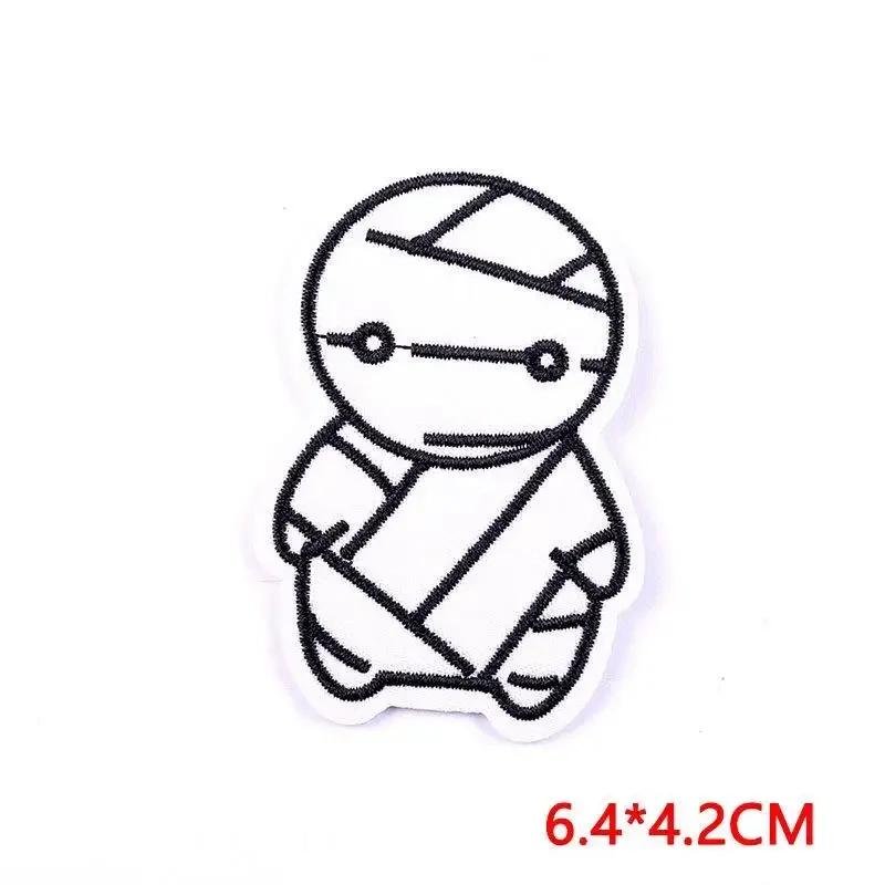 Embroidered Patch Iron On Patches for Clothing Pocket Duck Clothes Stickers Fabric Sewing Thermal Adhesive Applique Fusible